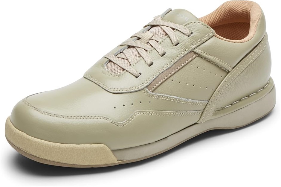 ROCKPORT Men's M7100 Prowalker, Sport White/Wheat, Size US 10.5 Narrow (K71