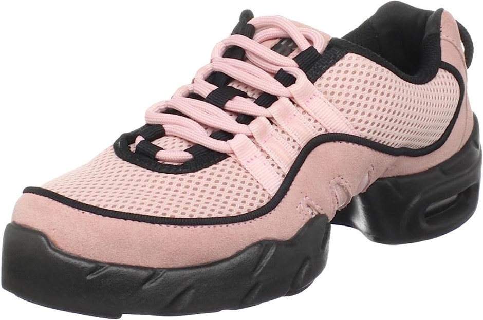BLOCH Women's Boost DRT Suede/Mesh Split Sole Dance Shoe, SIze US 6, Pink.