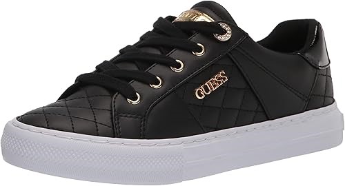 GUESS Women's Loven Sneaker, Size US6M, Colour: Black 978.  Buyers Note - D