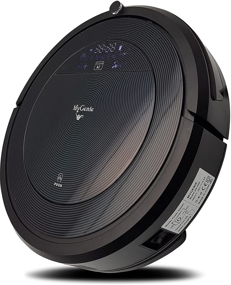 MY GENIE ZX1000 Robotic Vacuum Cleaner, 2 in 1 Vacuum & Mop, Black. N.B. Da