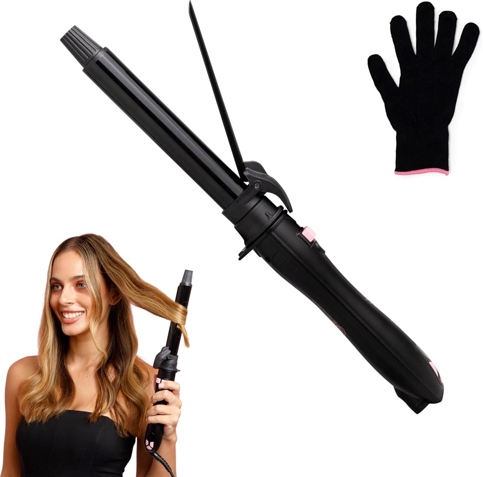 MERMADE Hair Spin Automatic Curler, 25 mm Size, Black. NB: Untested and Dam