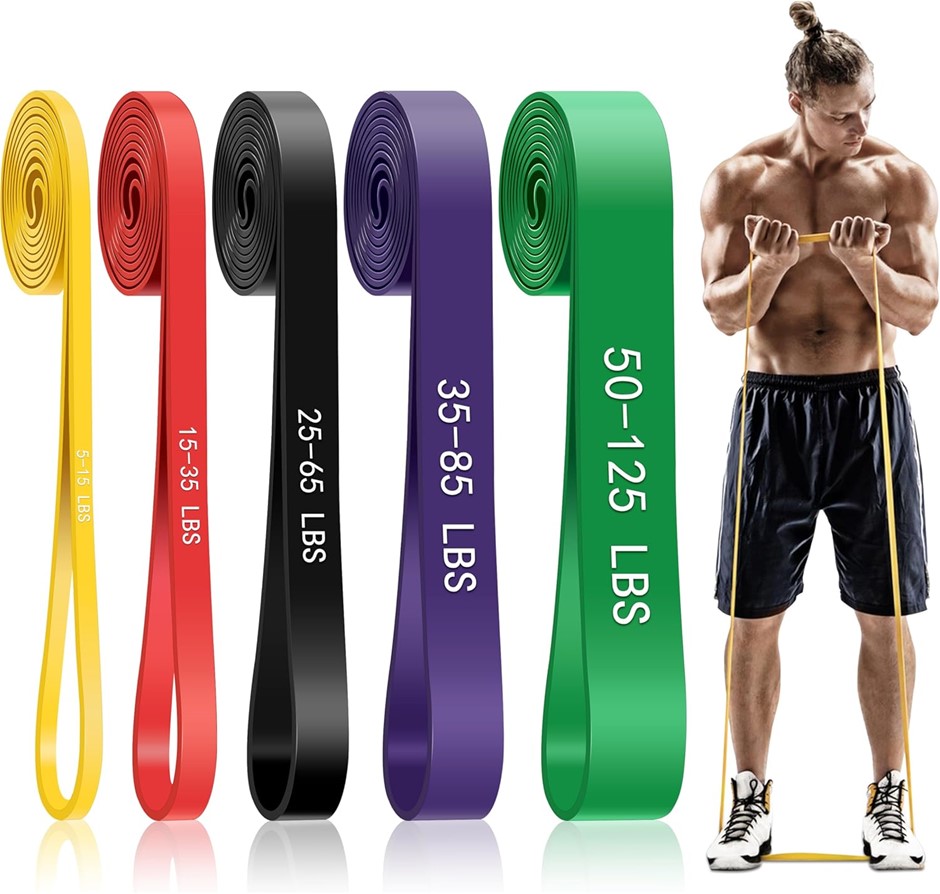 JAMESTRY Resistance Bands for Working Out, 5-Levels.