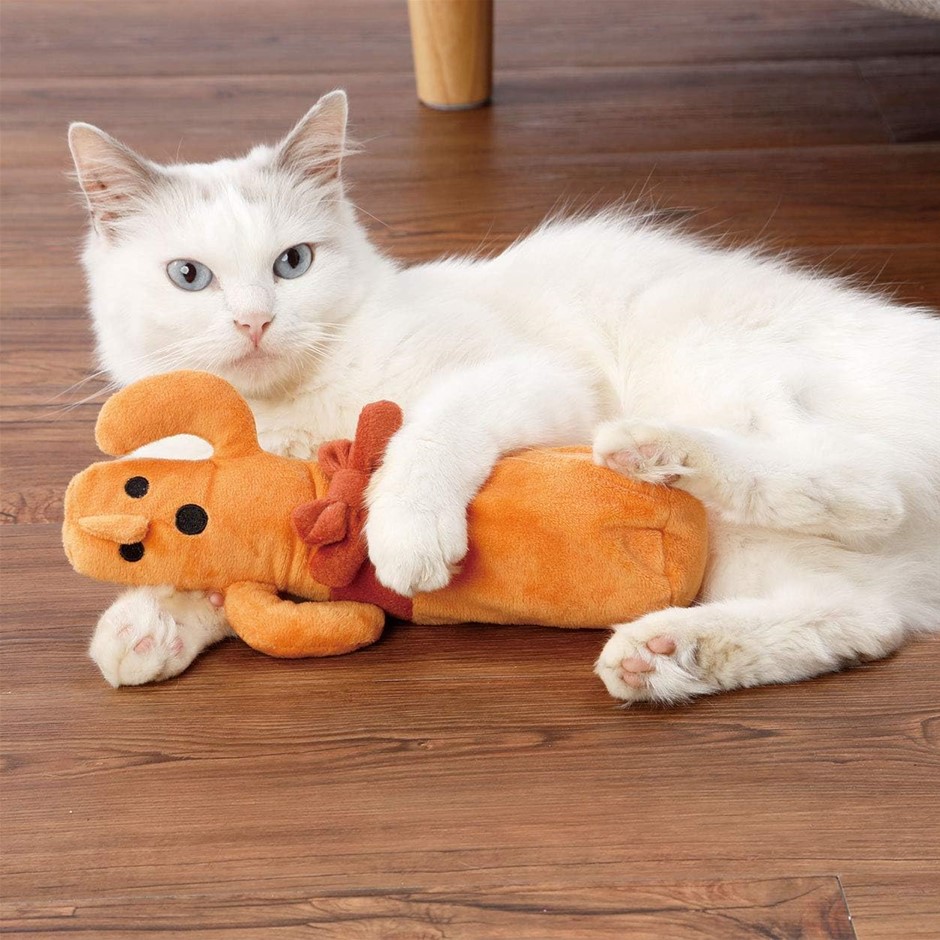 PETIO Electric Dancing Kerigurumi Haniwa Cat Toy, Honeywa.