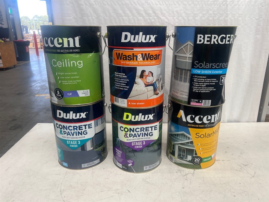 <p>Assorted 10Lt Tins of Paint</p>