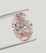 0.53 Carat Pink Oval shape diamond