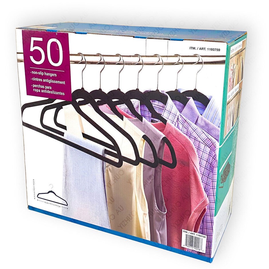 SIGNATURE 50 Pack Velvet Non-Slip Hangers
