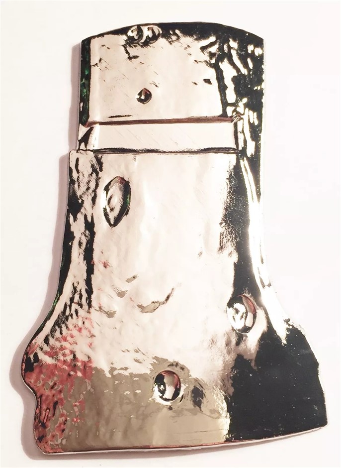 Rare 2016 "Ned Kelly" Helmet Ingot, 999 Silver Plated, Outlaw, Guns 27.1g