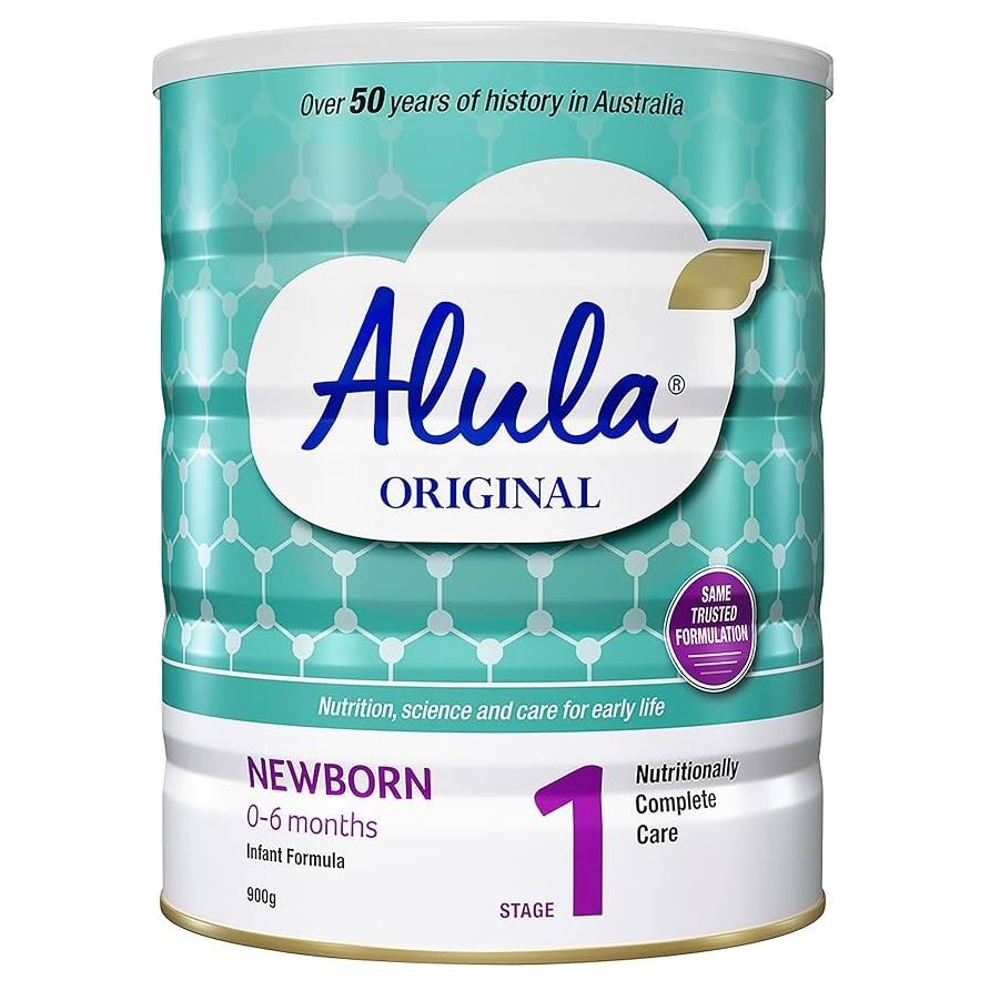 95 x ALULA Original Stage 1 Formula Newborn, For Ages 0-6 Months, 900g. EXP