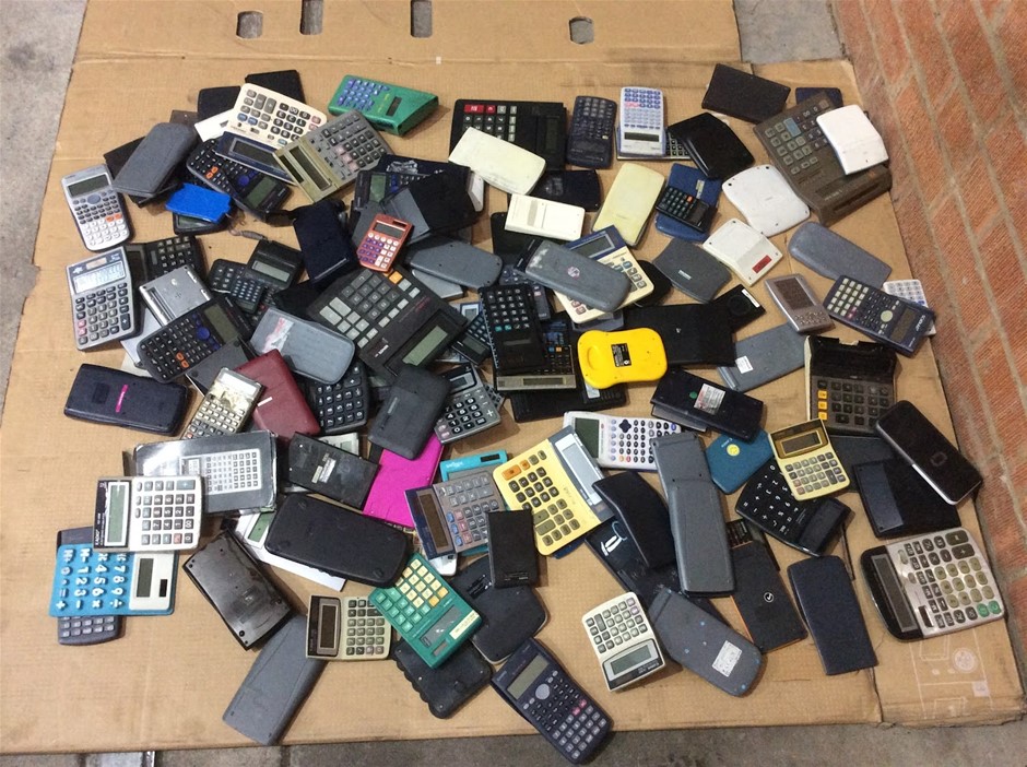 Mixed Brand Calculators Lot