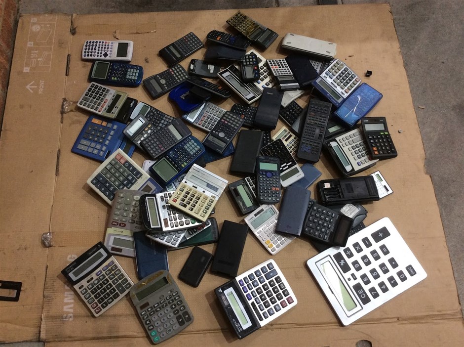 Mixed Brand Calculators Lot