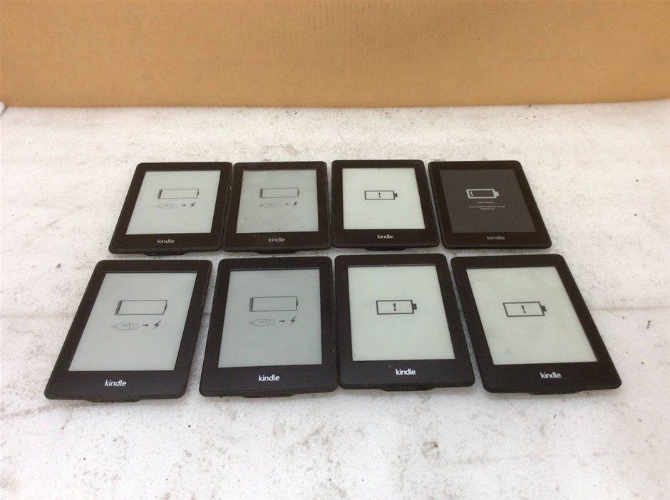 Amazon Kindle Mix Model EBook Readers (Lot of 8)