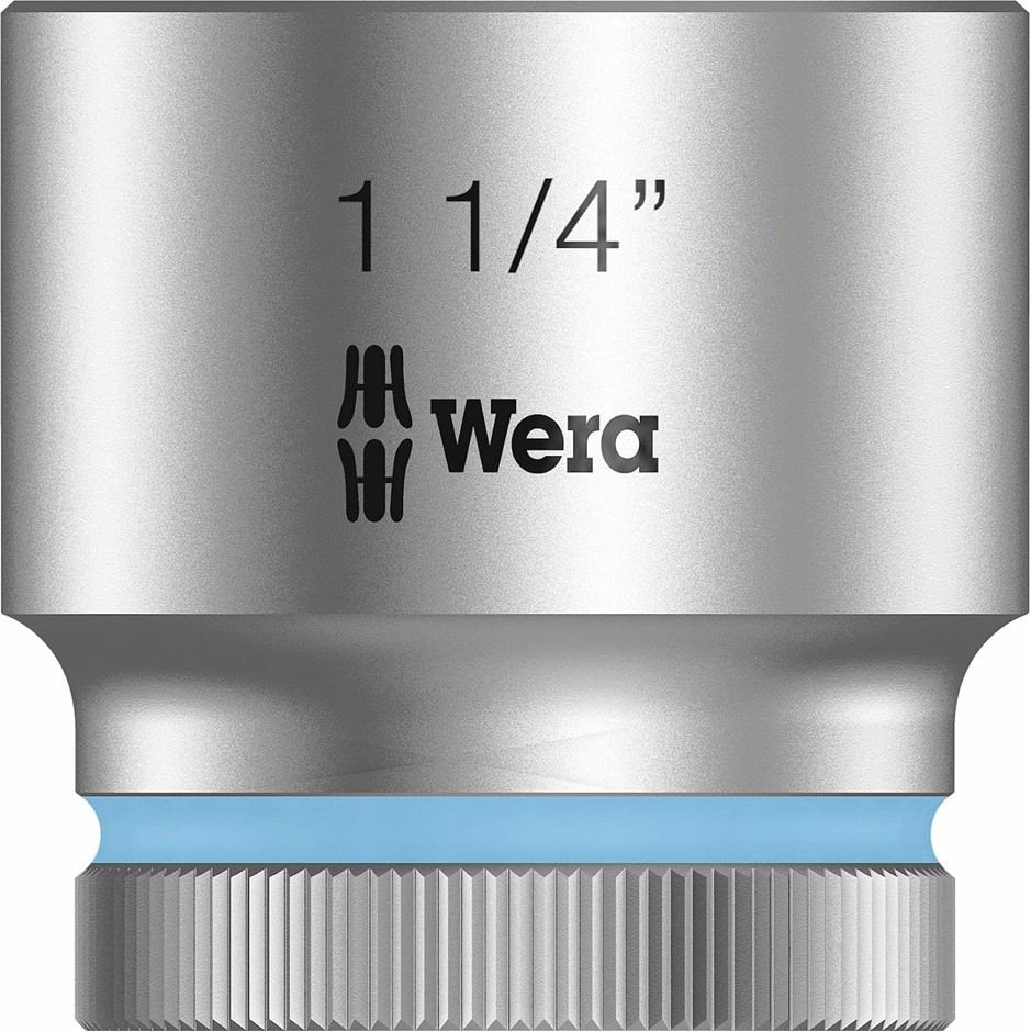 WERA 8790 HMC 1/2-Inch Zyklop Ratchet Socket, 1 1/4-Inch x 42 mm Size.