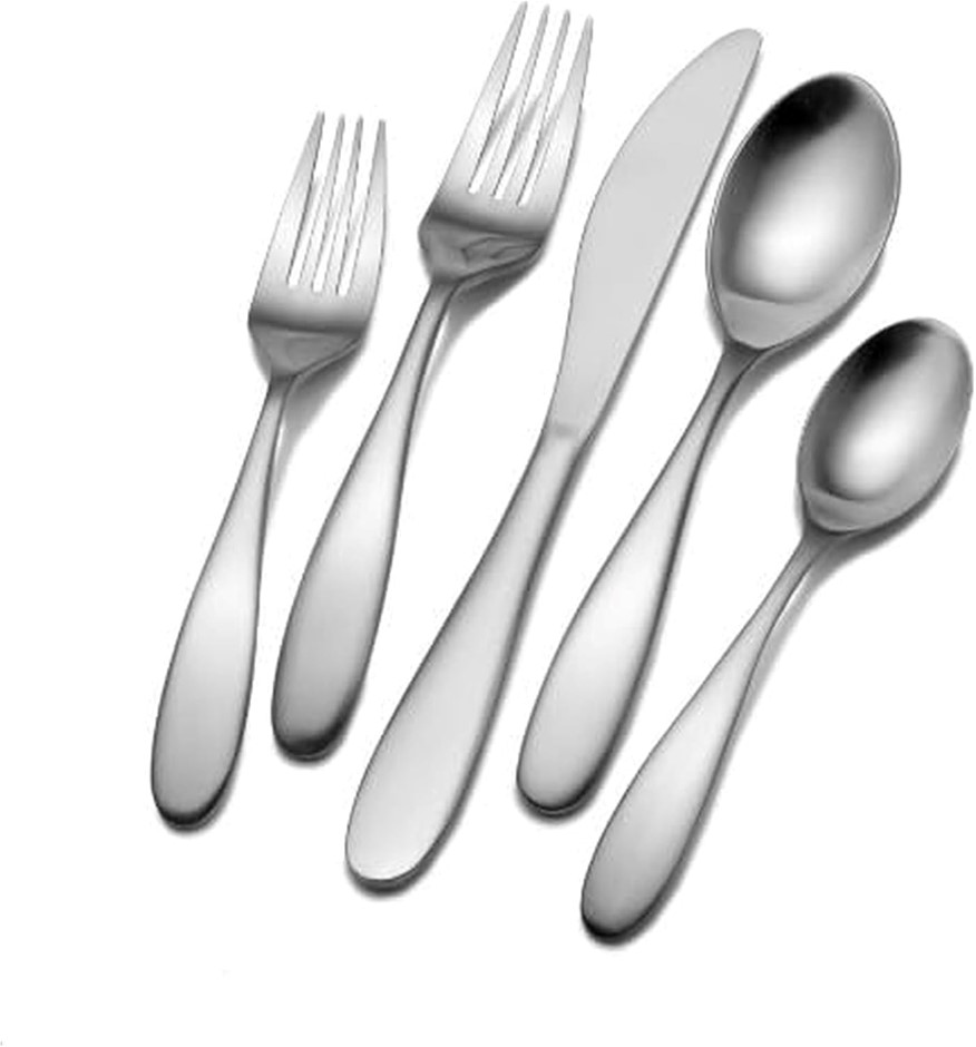 TOWLE Living Alpine 20-Piece Flatware Set, Silver.