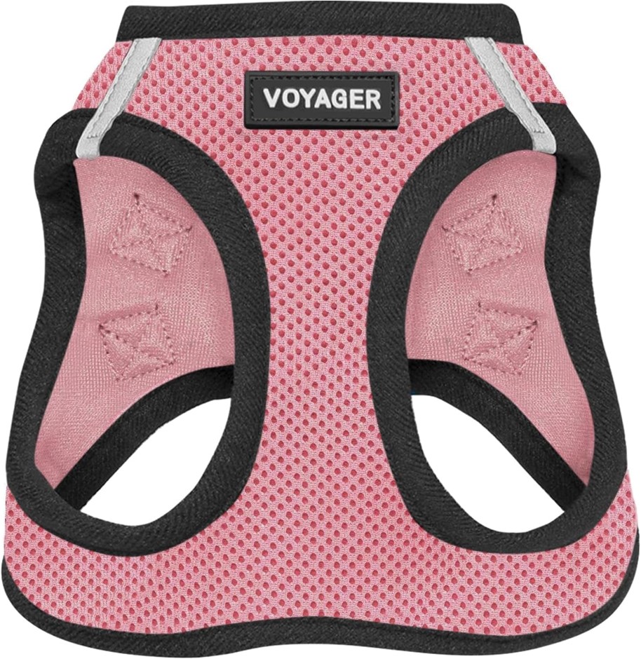 VOYAGER Step-in Air Dog Harness, Pink, S/M.