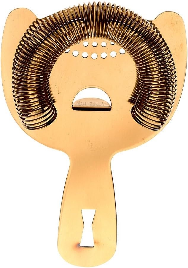 BARFLY Hawthorn Strainer, Gold (M37026GD). NB: Slightly Damaged Packaging.