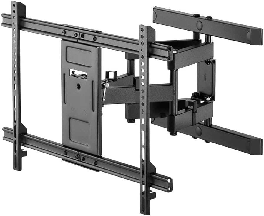 GOOBAY Pro Fullmotion Wall Mount for TV Size 37-70, Black, Large.