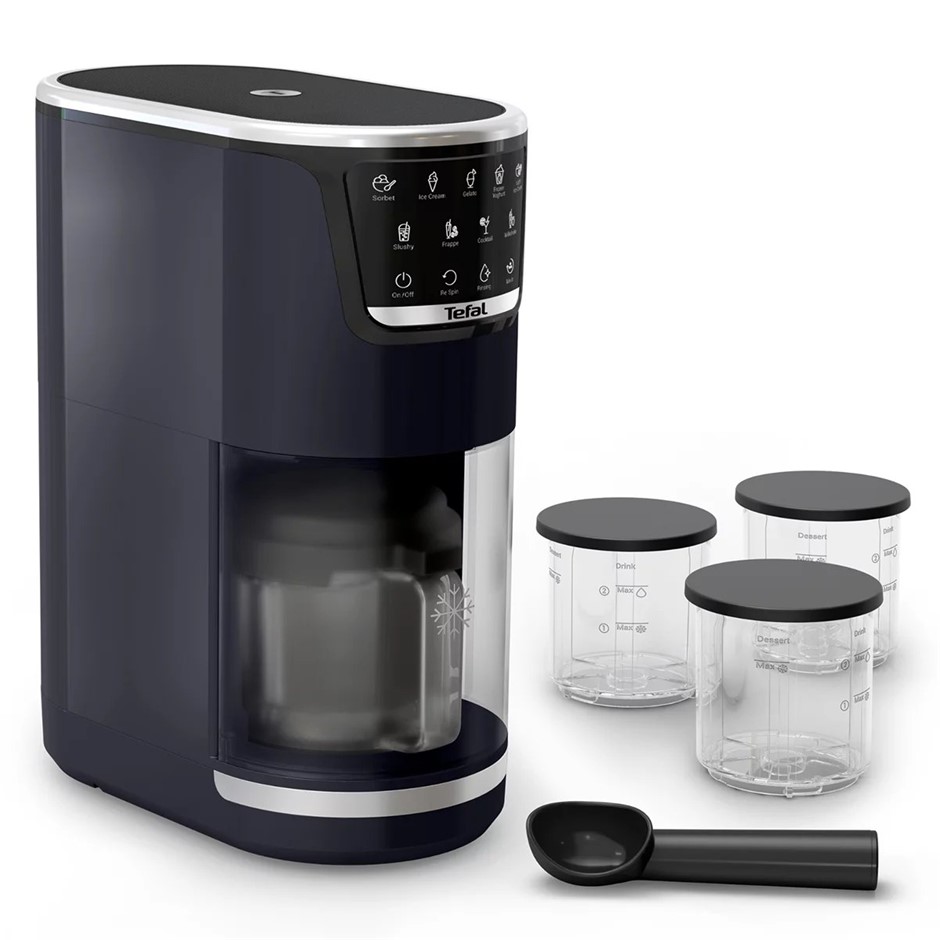 TEFAL Dolci Ice Cream Maker, Black Knight