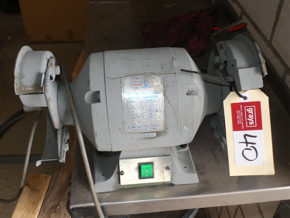 TOOLMAC HG-6 B Industrial Ball Bearing Bench Grinder
