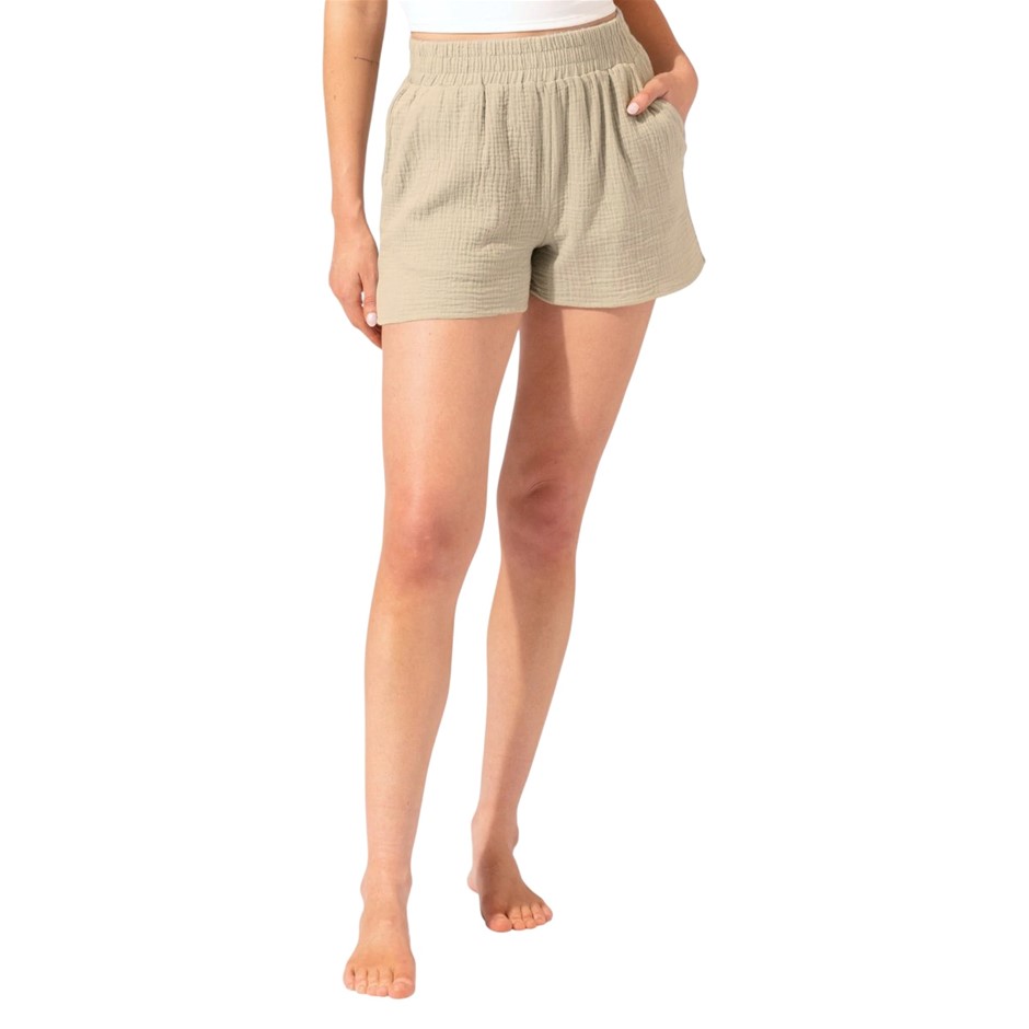 2 x BOSTON TRADERS Women's Gauze Shorts, Size 2XL, 100% Cotton, Sand. Buye
