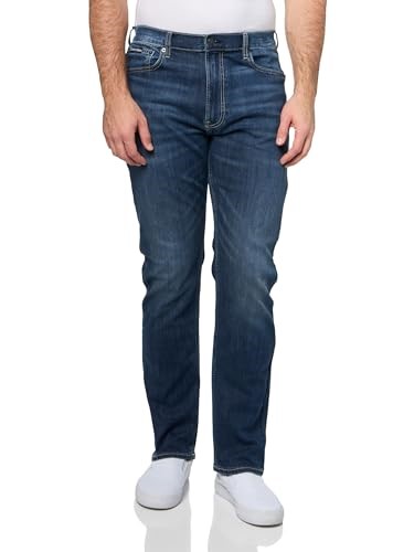 CALVIN KLEIN Men's Slim Straight Jean, Size 42x32, 70% Cotton, Luster (420)