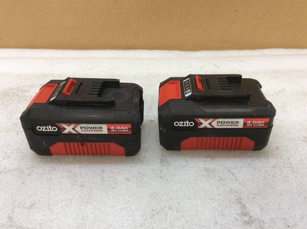 Ozito Power XChange PXBP-400 18V 4.0Ah Lithium-Ion Batteries (Lot of 2)