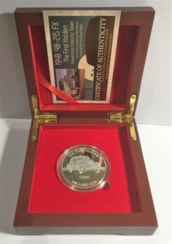 1 OZ 1948-215 FX, The First Holden Coin/token Finished in 999 Silver