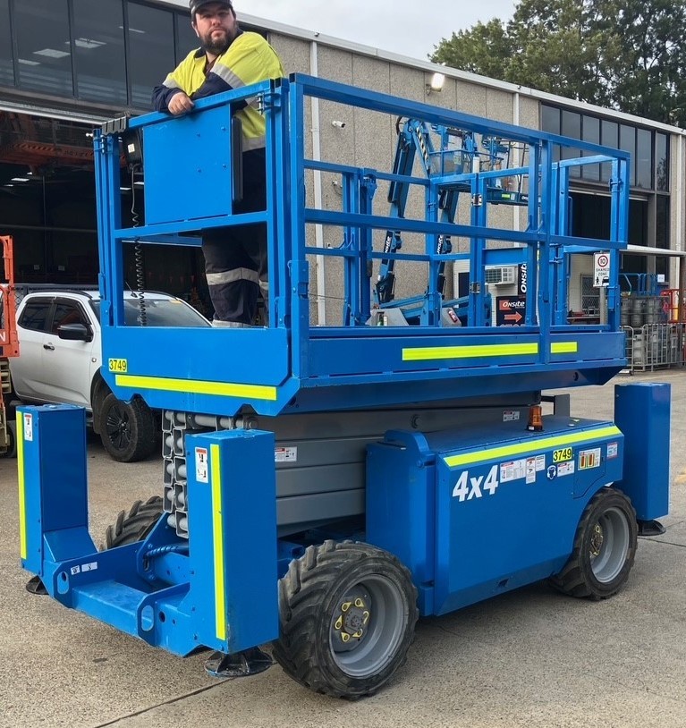 2011 Genie GS3268RT Scissor Lift - 32ft (9.7m) - Diesel - Arndell Park