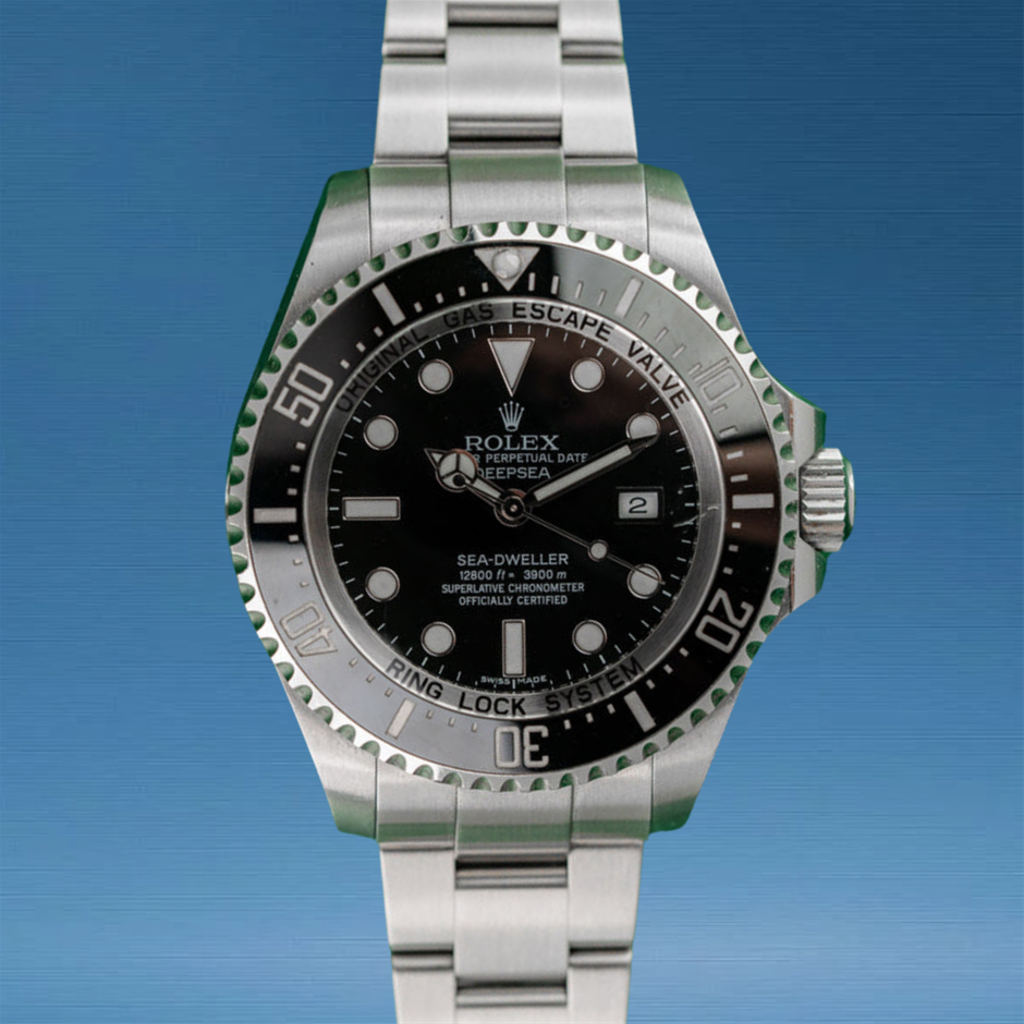 Rolex Sea-Dweller Deepsea 116660 Stainless Steel Black Dial BxP & COA