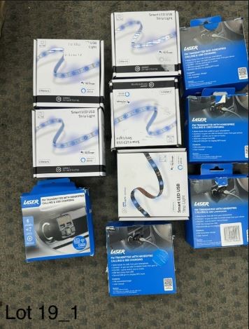 SMART LED Lights & FM Transmitter with handsfree calling and USB Charging