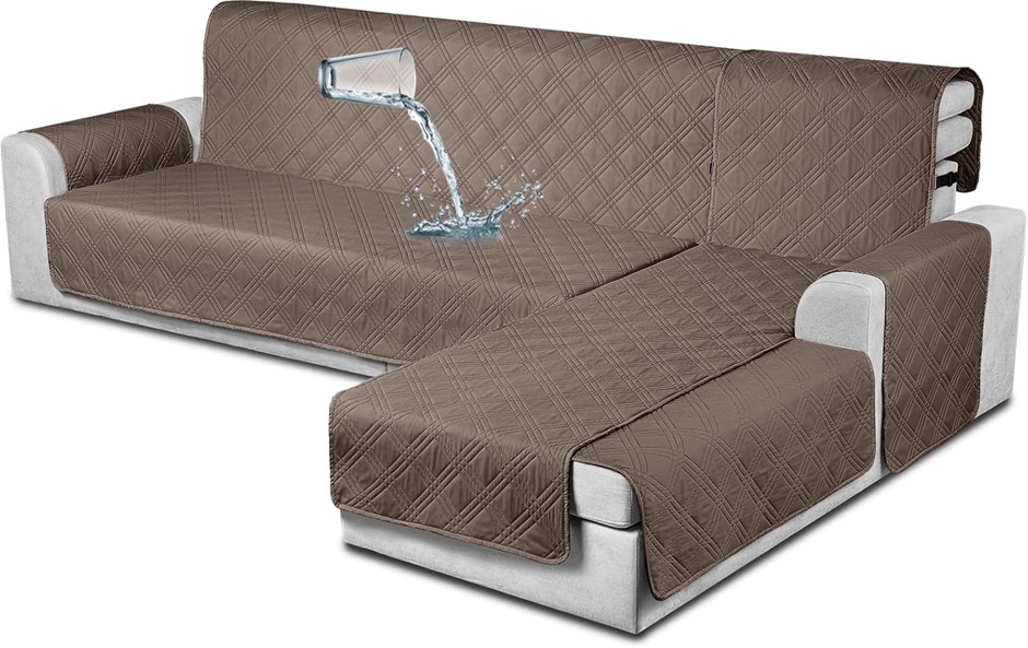 TAOCOCO Reversible Waterproof Sectional Couch Covers L Shaped Sofa, Chaise