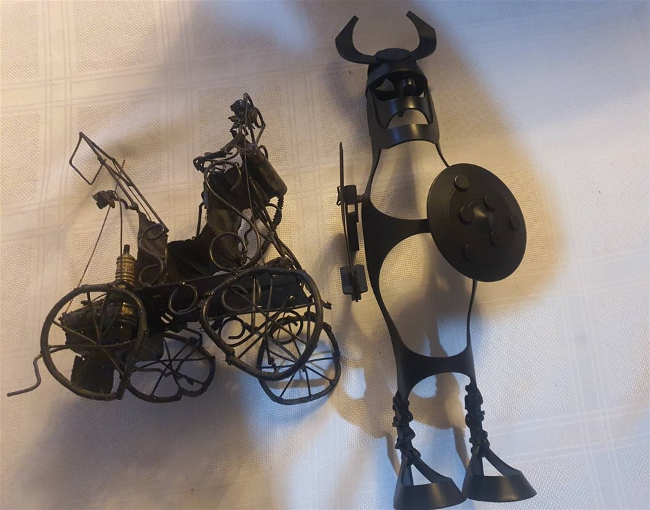 Metallic Sculpture . Used