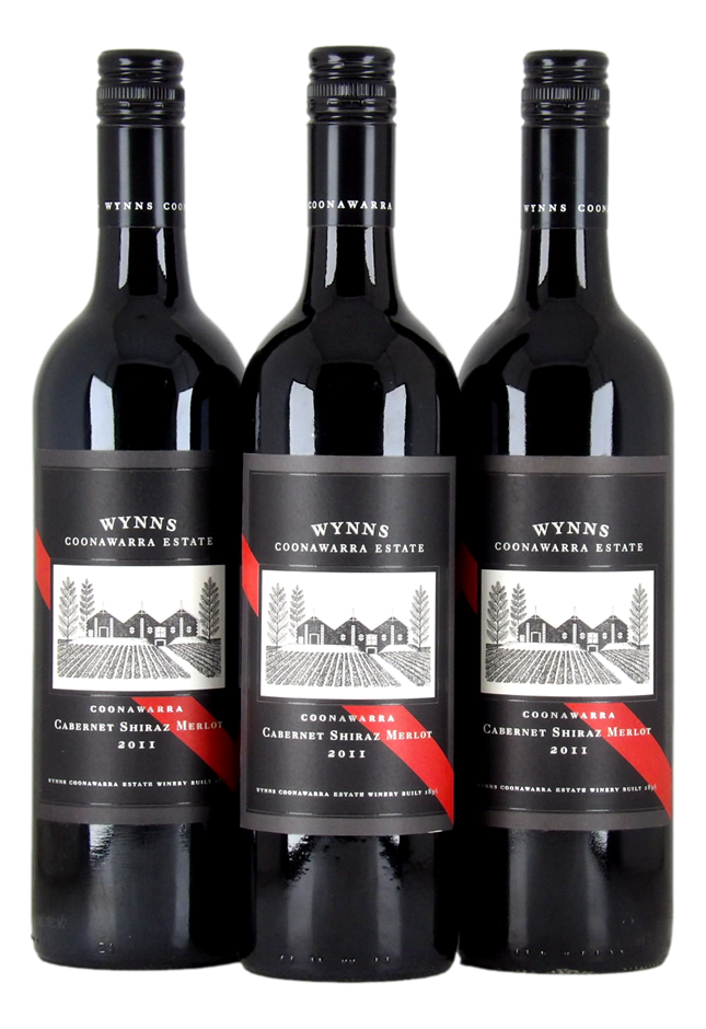 Wynns Coonawarra Estate Cabernet Shiraz Merlot 2011 (3x 750mL) AUS