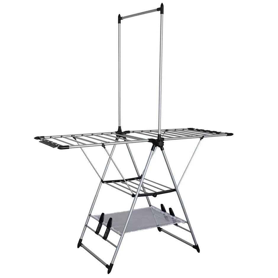 MESA Gullwing Deluxe Clothes Drying Rack With Mesh Shelf. NB: No packaging