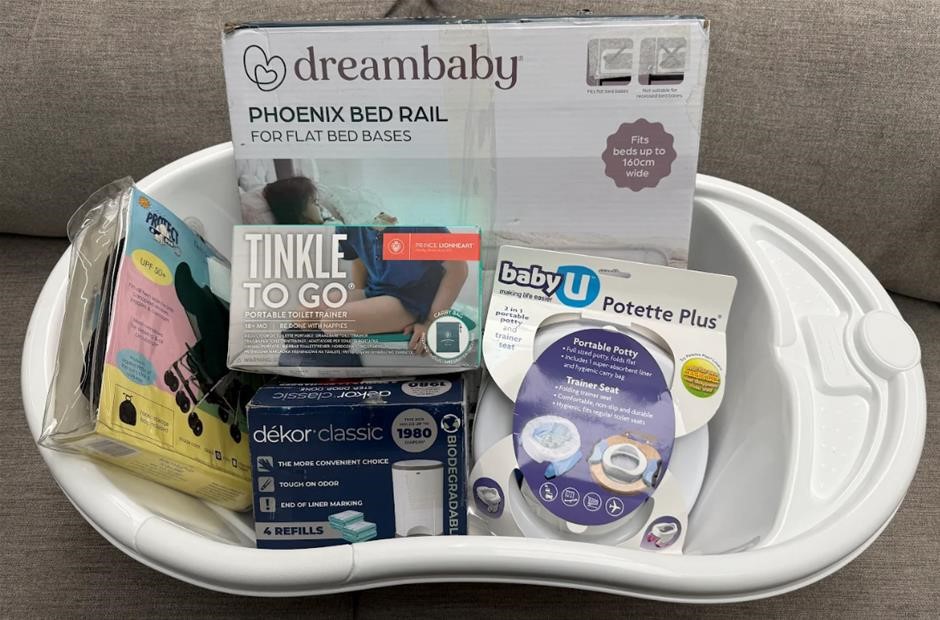 Baby/Toddler Essentials – Bed Guard, Potty Trainer & Bath Bucket