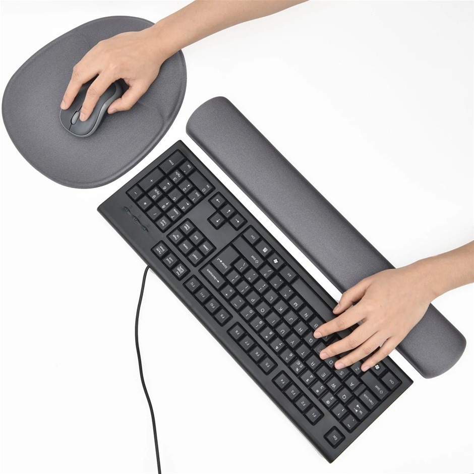 DAC MP-114 Super-Gel Straight Edge Keyboard Palm Support, Grey