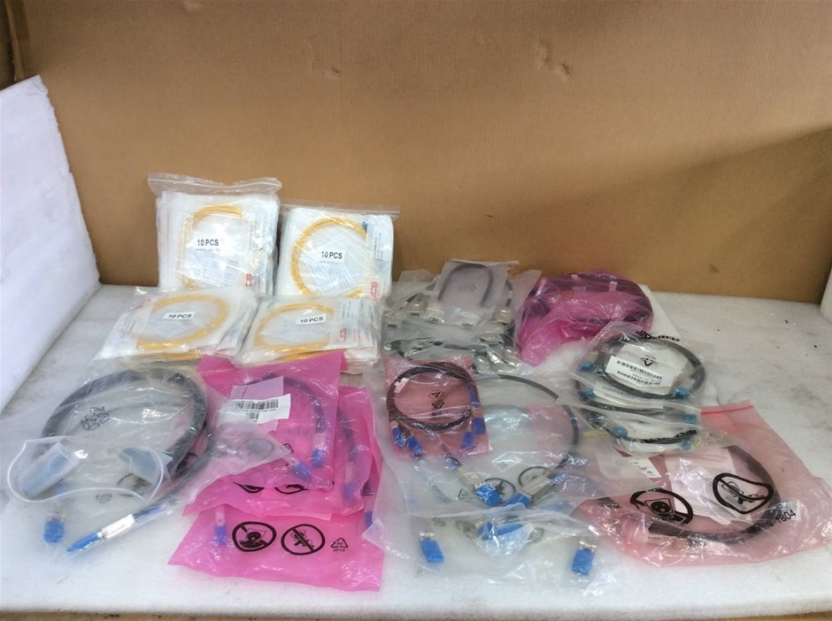 Fiber Optic Patch Cable Assortment - New (Lot of 60)