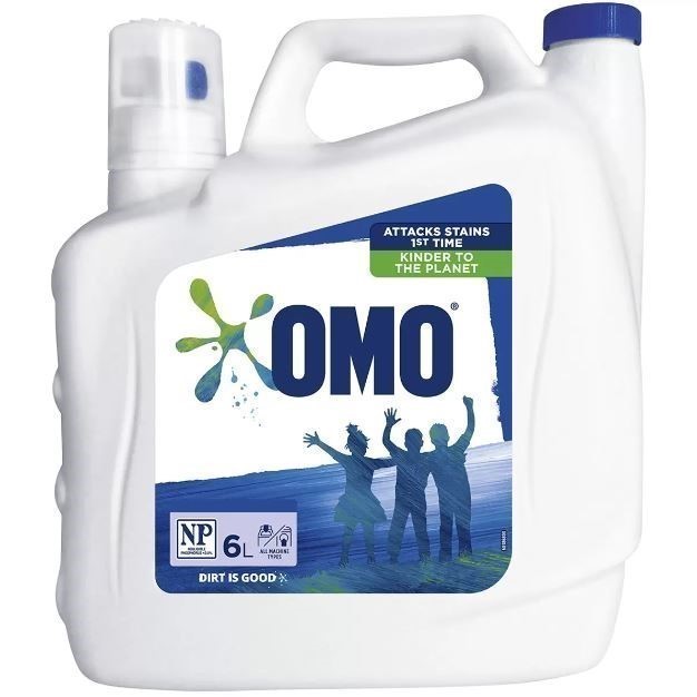 OMO Active Clean Laundry Liquid Detergent, 6L. N.B. Minor leak. Buyers Not