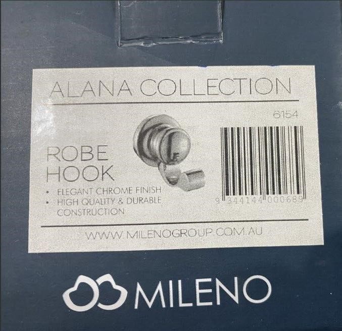 2 x MILENO Robe Hook.