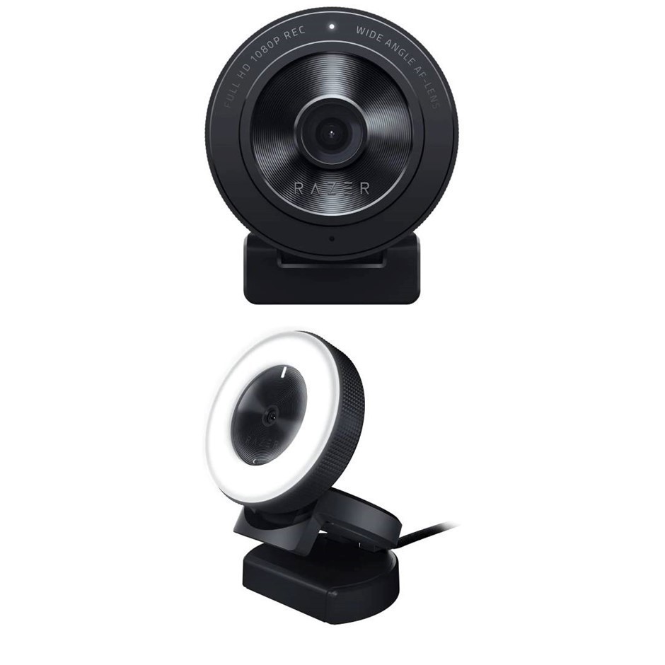2 x Assorted RAZER Kiyo Webcams. Incl: 1 x Kiyo, 1 x Kiyo X. NB: Not Workin