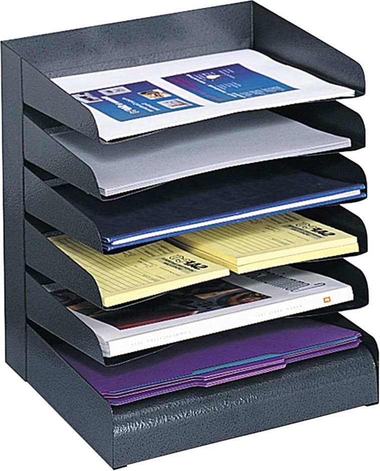 SAFCO Desk Organizer, 6 Shelves, Office and Classroom Mailbox, Mail Sorter,