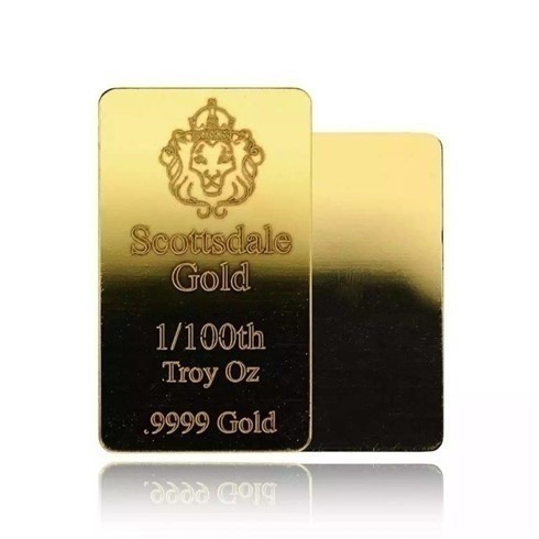 1/100 Scottdale gold bar unc