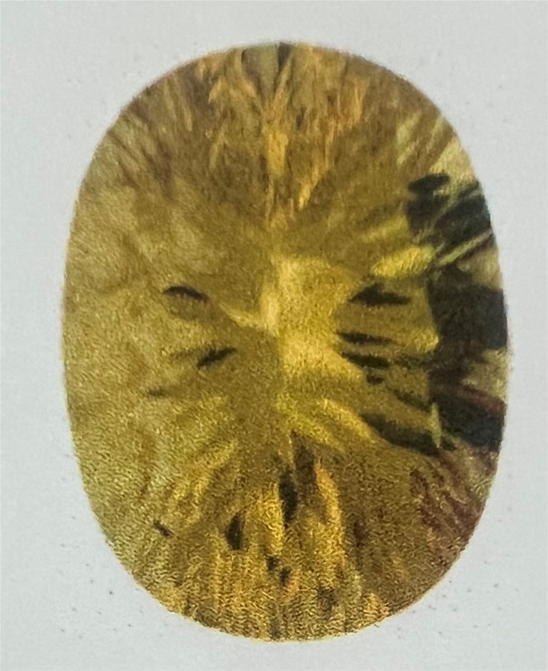 12.35 carats Natural Yellow Quartz Gemstone certified