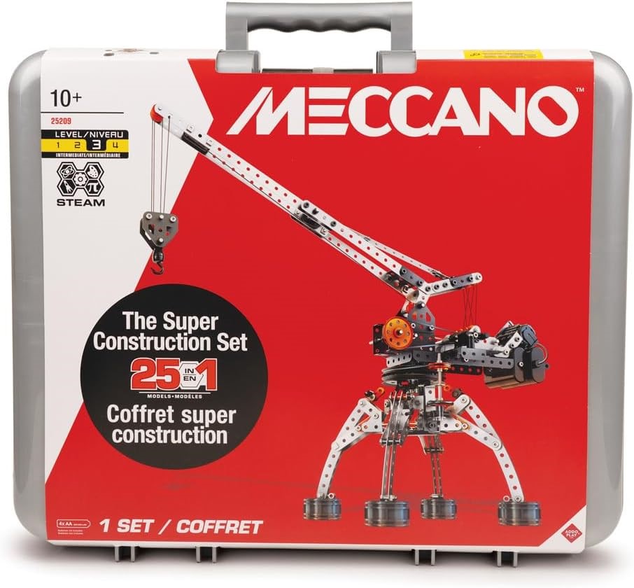 MECCANO 25 in 1 Construction Set in Case.