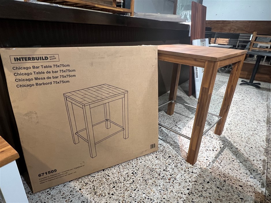 Interbuild Chicago Bar Table 75cm x 75cm