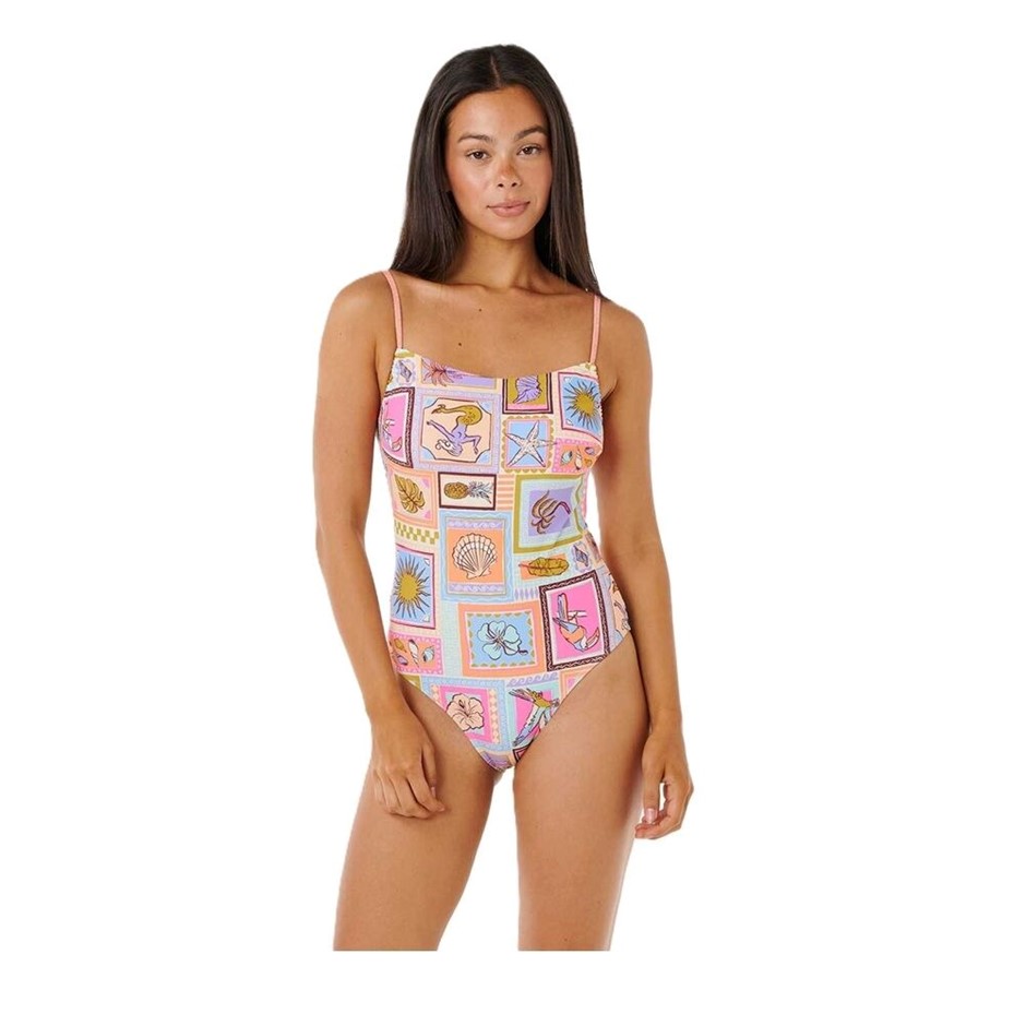 RIP CURL Women's Beach Party D-DD One Piece - Multicolour, Size XL. RRP: $1