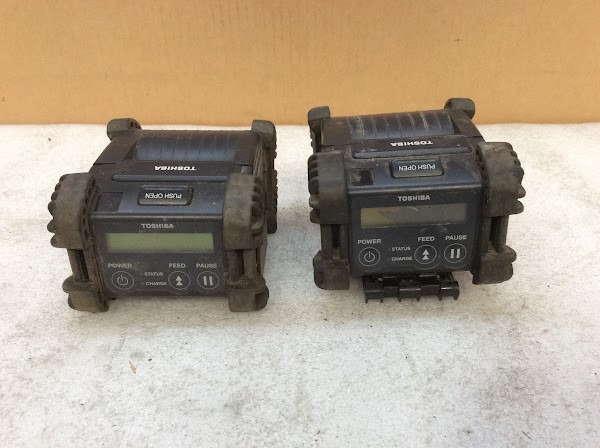 Toshiba B-EP2DL-GH20-QM-R Portable Thermal Printers (Lot of 2)
