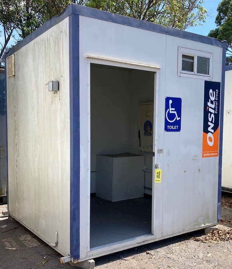 Portable Toilet Block - 2.4m x 2.4m - Disabled - Sewer Connect- Newcastle