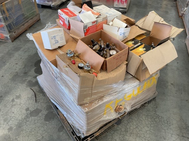 Pallet of Gas Pressure Regulators