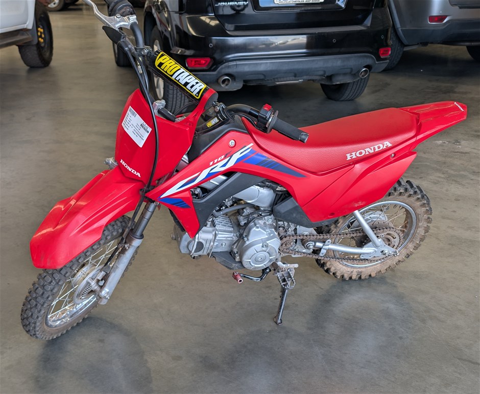 <p>2024 Honda CRF110F Motorcycle</p>