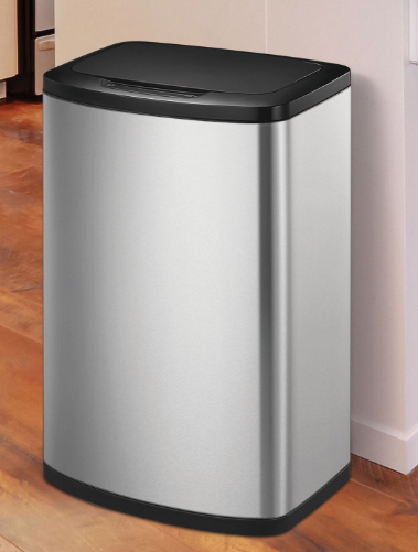 2 x EKO 47L Motion Sensor Trash Can, 1900502. NB: Has Been Used, Dirty From